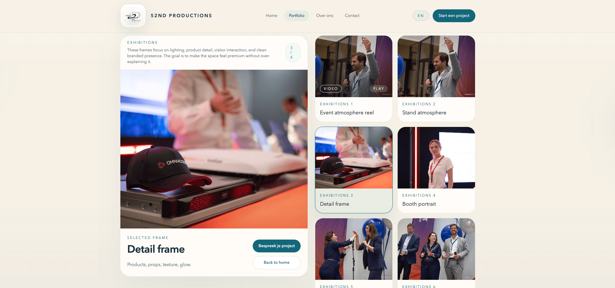 52nd Productions — Contactervaring