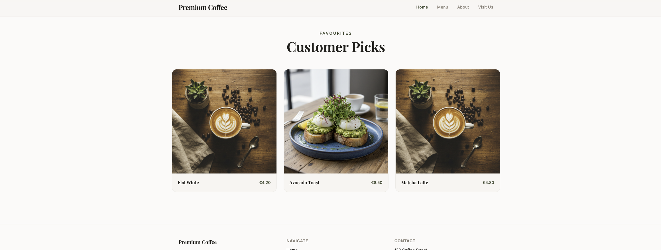 Premium Coffee screenshot 1