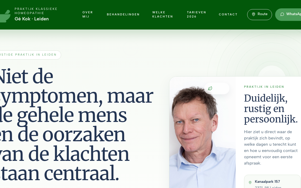 Homeopathie Kok redesign